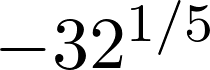 Rendered by QuickLaTeX.com -32^{1/5}