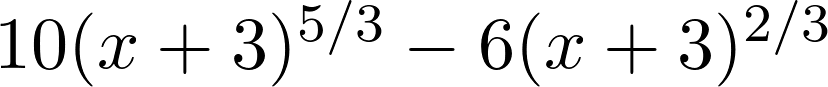 10(x+3)^{5/3}-6(x+3)^{2/3}