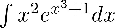 \int{x^2 e^{{x^3}+1}}dx