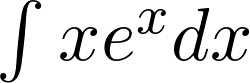 Rendered by QuickLaTeX.com \int{xe^x}dx